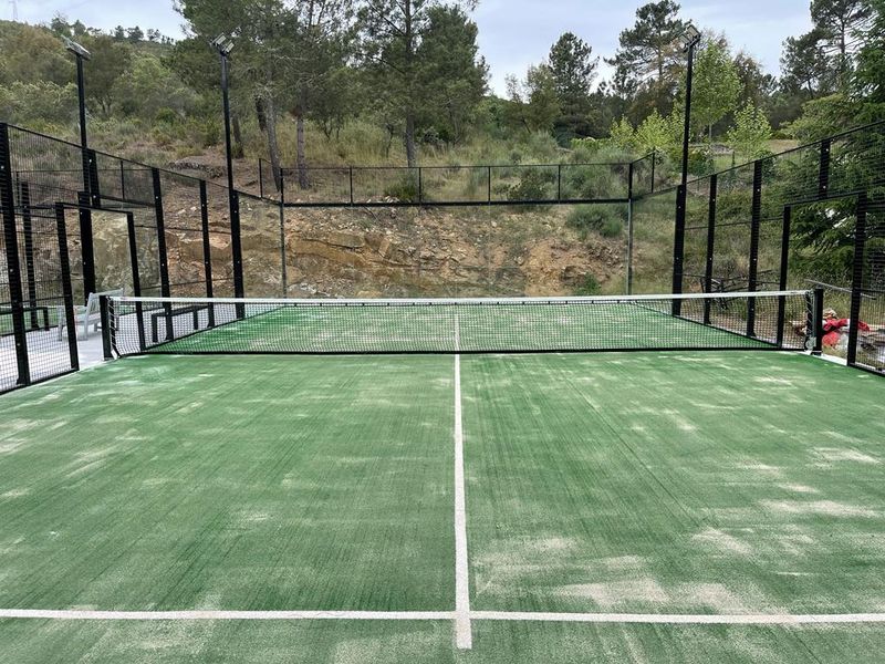 We are back at Portugal, new padel court in Hotel Vidago Palace.