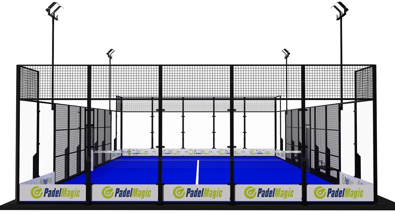 ECO Standard padel court — Front elevation