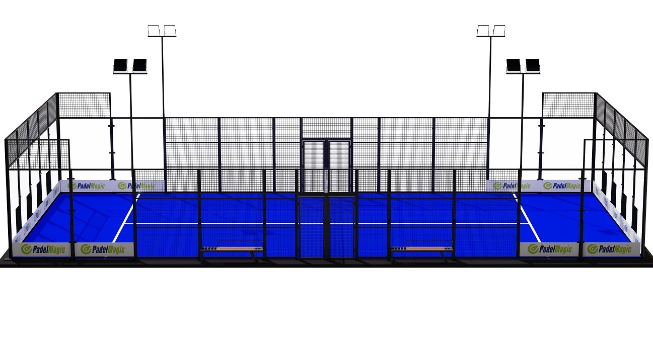ECO Standard padel court — Side view