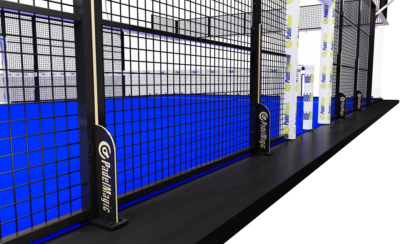 Top Professional padel court — Top view
