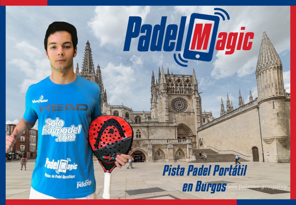 Javier Martínez estará en la pista de pádel portatil en Burgos