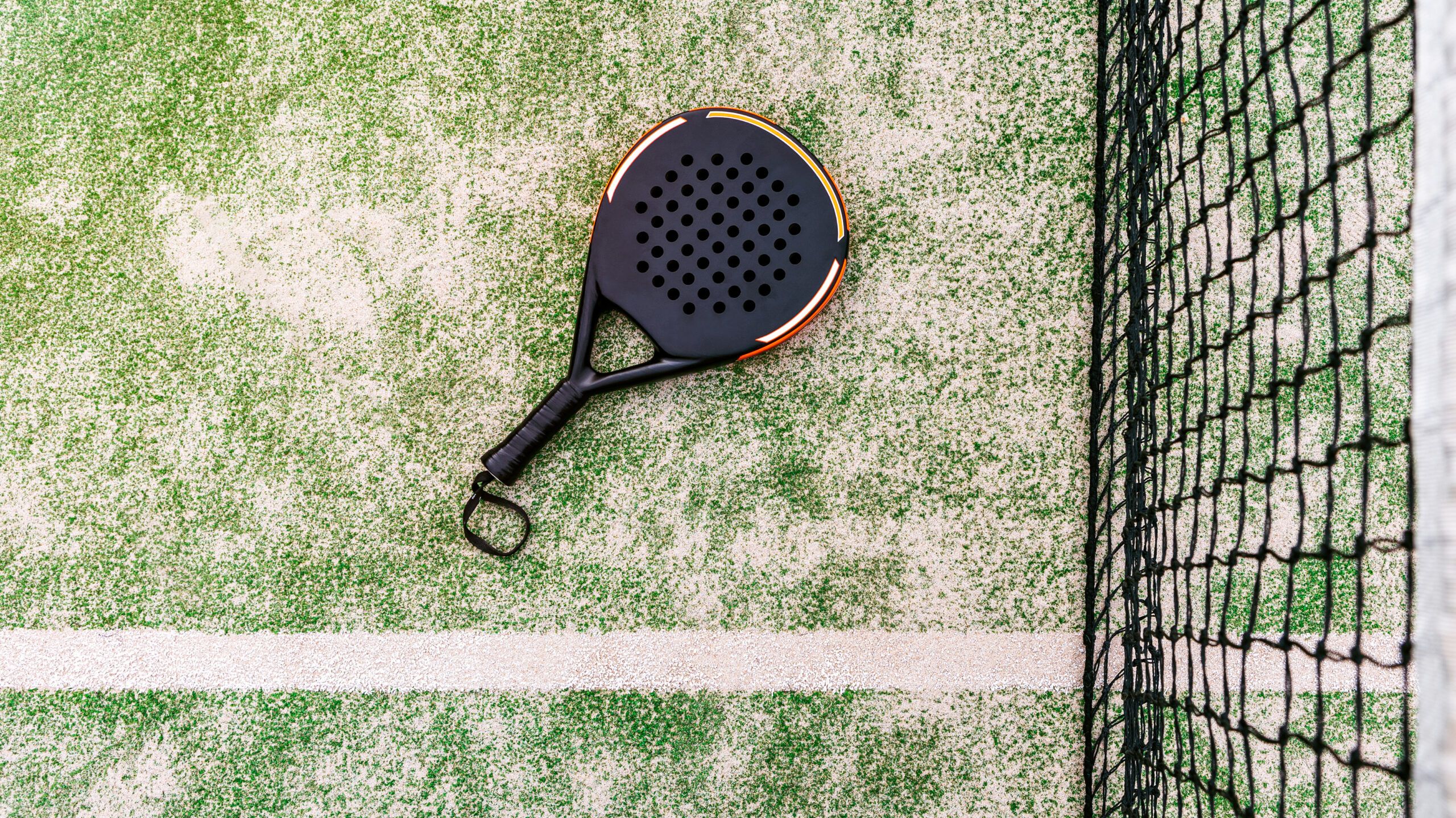 Materiales en una pista de padel